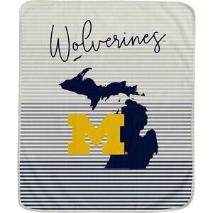 Michigan 60x70 Silk Touch Throw